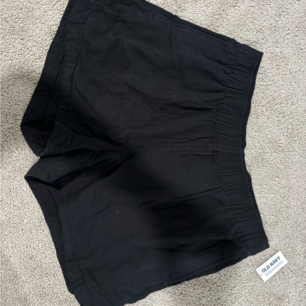 Old Navy Black High Waist Shorts with Elastic Waistband
